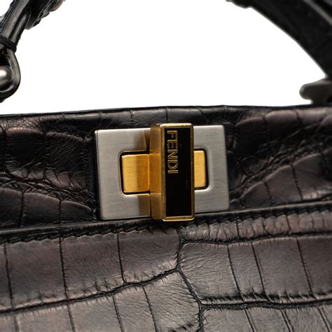 fendi peekaboo size reference|Fendi peekaboo crocodile.